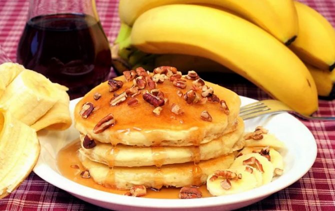 Банановая оладья