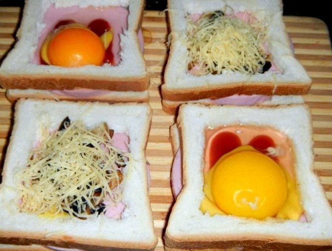 Горячие бутерброды с колбасой и яйцом не нужно обладать специфическими кулинарными