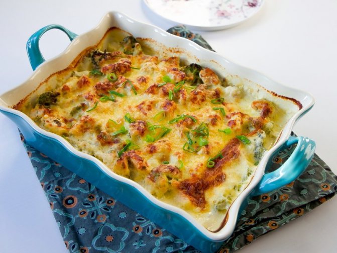 картофельная запеканка с курицей