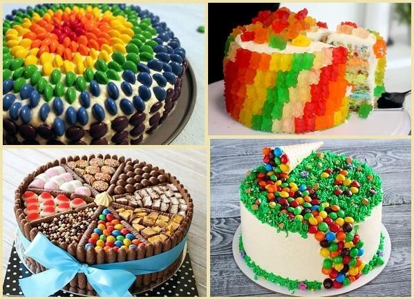 мармелад и конфеты украшение торта