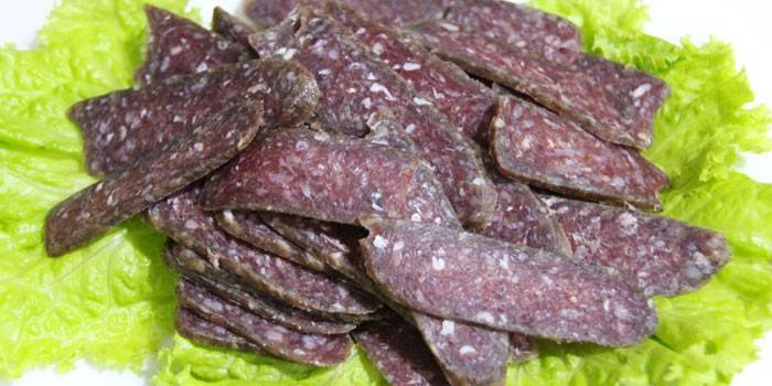 Нарезанный суджук