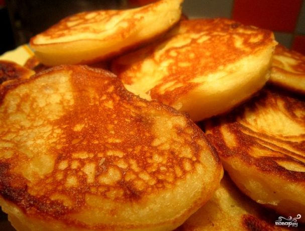 Оладьи из творога и кефира