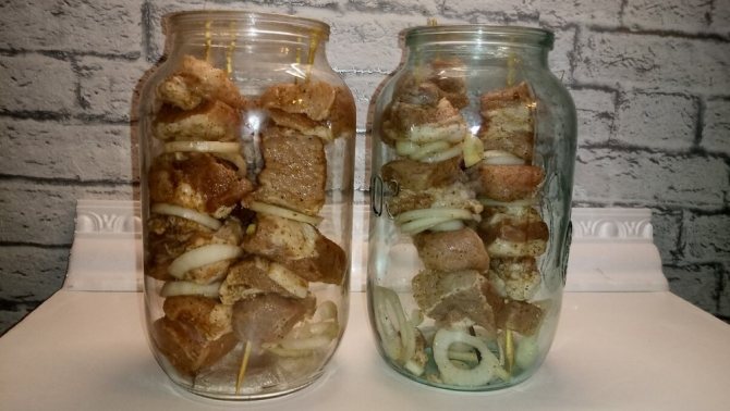 Шашлык в стеклянной банке