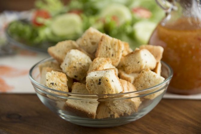 Сухарики из батона