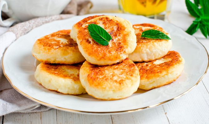 Сырники без сахара на рисовой муке