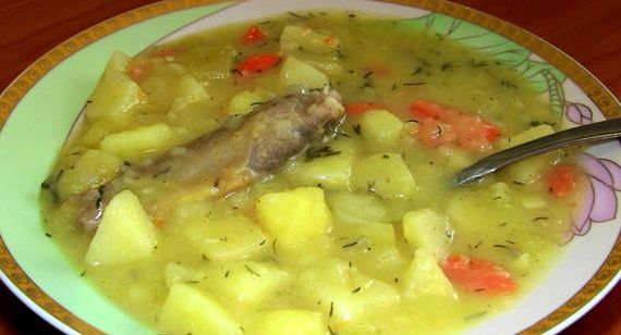 Тушёная картошка с тушёнкой в кастрюле рецепт с фото