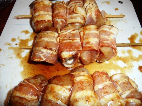 закуски с беконом